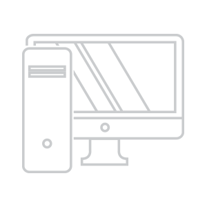 grey desktop computer icon